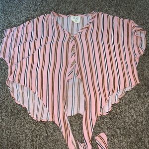 Cropped Button Down Shirt